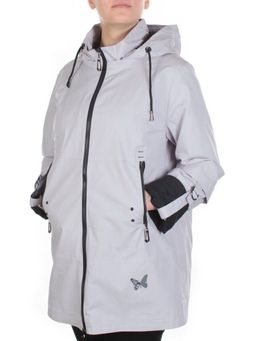 F3921 LIGHT GRAY Ветровка женская CO-COCOPINE (85% хлопок, 15% полиэстер) - Фабричный китай фото 3