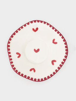 Чайная пара "Сердца" блюдце 16х1,5 см, чашка  13х10х7 см