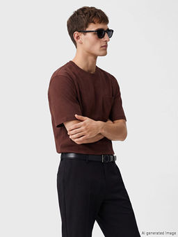 Bisiklet Yaka Erkek Penye Ti??rt