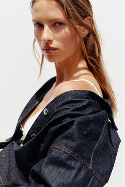 Z1975 WIDE SLEEVE DENIM SHIRT - Zara фото 10