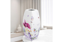Ваза 1,5 л 11*11*21 см Лаванда квадрат, NEW BONE CHINA