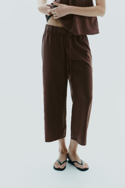 FLOWING CROP TROUSERS - Zara фото 3