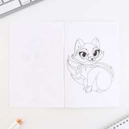 Подарочный набор «Волшебство внутри», блокнот-раскраска, трафарет и восковые мелки