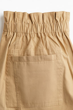 Pantal?n culotte de sarga con cintura paper bag - H&m фото 2