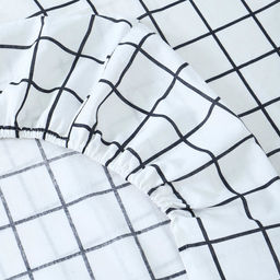 Простыня на резинке Атра 140х200х20, Таттерсол, бело-земельный, бязь 120г/м, хл100%  фото 5