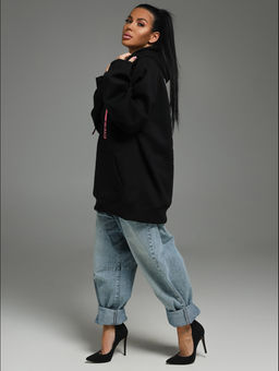 Камелия худи женское (черный собачка)