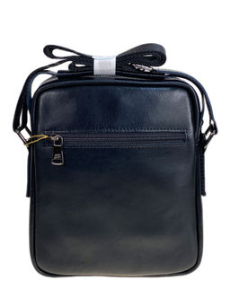 Сумка мужская из натуральной кожи, цвет черный - Greta фото 2