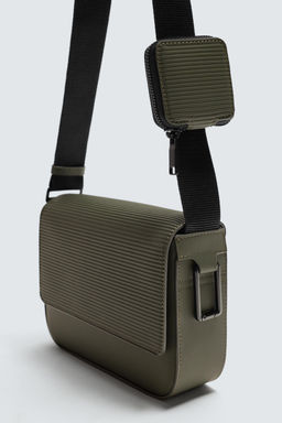 RUBBERISED TEXTURED CROSSBODY BAG - Zara фото 9