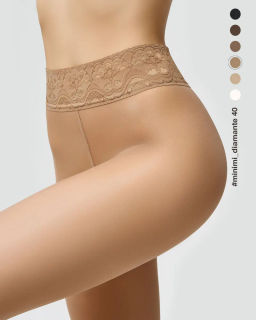 DIAMANTE 40 (кружевной пояс) (60/1) - daino