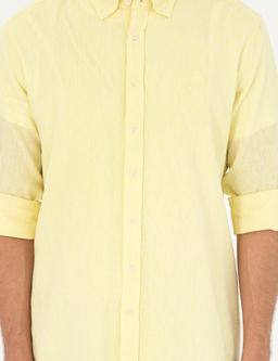 Sar_ Slim Fit Keten Kar___ml_ G_mlek