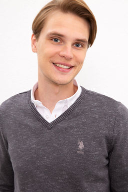 Erkek Antrasit Melanj Kazak