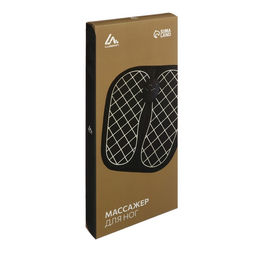 Массажёр для ног Luazon LEM-35, миостимулятор, 6 режимов, 2хААА (не в компл.), чёрный