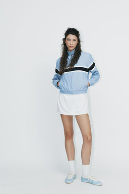 JACKET WITH CONTRAST STRIPES