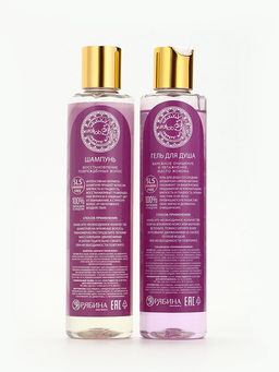 Подарочный набор NUDE MOOD, гель для душа и шампунь для волос, 2?250 мл, аромат ириса и сирени, URAL LAB фото 6