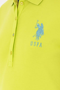 Женская базовая футболка фисташкового цвета - U.s. polo assn фото 7