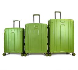 Набор из 3-х чемоданов с расширением 11273 Авокадо