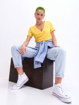 Футболка с V-вырезом - Fashion.love.story фото 6