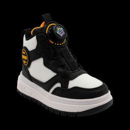 Кроссовки зимние на меху В7187-6 черно белые