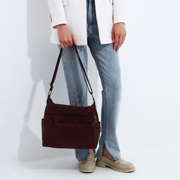 Сумка-мешок на молнии цвет бордовый - Simaland фото 7