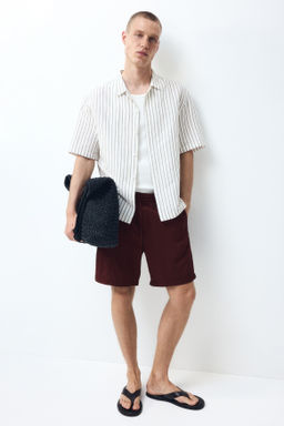 Pantal?n corto texturizado Relaxed Fit - H&m фото 9