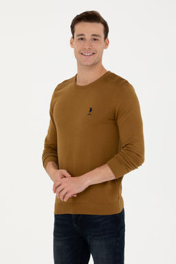 Мужской базовый свитер светло-хаки Неожиданная скидка в корзине