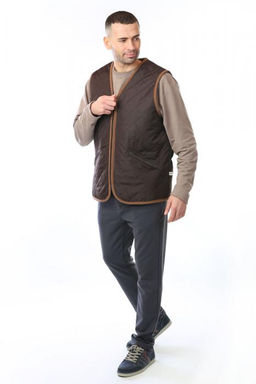 Жилет арт.1184221-0902 РОНГ коричневый - Altro фото 3