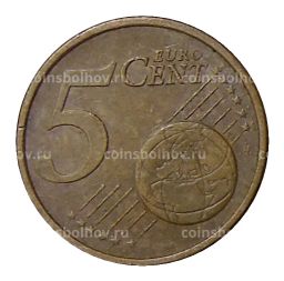 Монета 5 евроцентов 2002 года J Германия