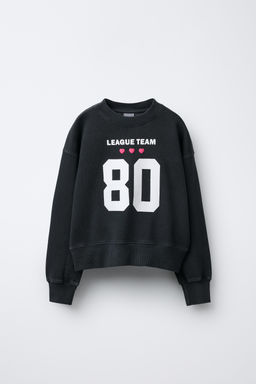 VARSITY PRINT SWEATSHIRT