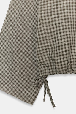 CAMISA CAPA CUADROS / Gris medio - Zara фото 6