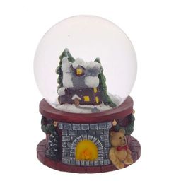 Фигурка декор с стекл шаре "Домик", D4,5 см, L5 W5 H6 см