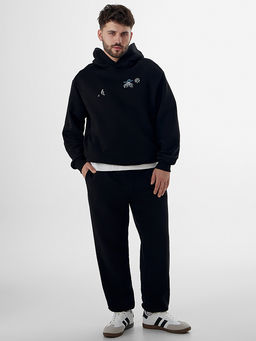 Теплые брюки мужские черные с начесом