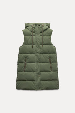 LONG PUFFER GILET - Zara фото 9