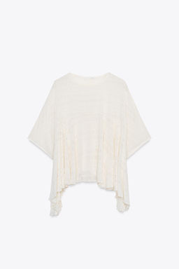 ASYMMETRIC TEXTURED CAPE - Zara фото 6