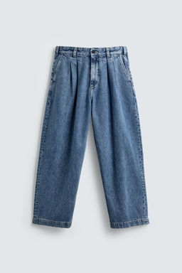 WIDE-FIT PLEATED JEANS - Zara фото 8