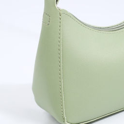 Сумка-багет на молнии, цвет мятный - Simaland фото 4