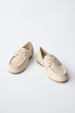 LACE-UP DECK SHOES - Zara фото 3
