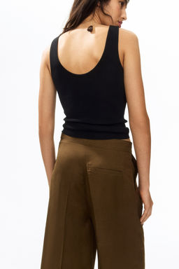 Pantal?n tobillero en mezcla de lino - H&m фото 8