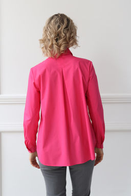 Рубашка со складкой и полукруглым низом - Looklikecat фото 4