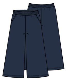 CWJG 70398-41/ Брюки для девочки/ Т.синий/