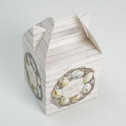 Коробка кондитерская складная, упаковка «С Пасхой», 14×14×14 см