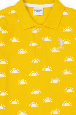 Шафрановая футболка для мальчика - U.s. polo assn фото 3