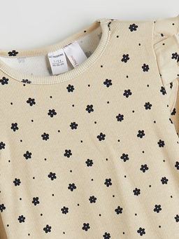 ?i?ekli K?z ?ocuk Bluz ve Tayt