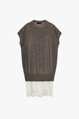 COMBINED KNIT DRESS - Zara фото 5