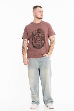 Футболка М125023Па коричневый - Елена фото 2