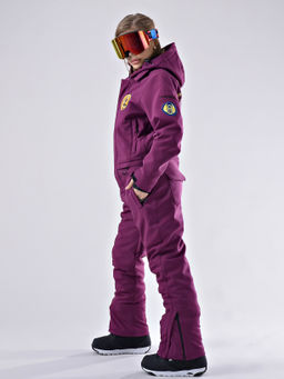Женский зимний сноубордический комбинезон Alpha Endless 222/220730 RRG Бордовый  фото 4