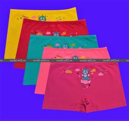 Цена за 5 шт. Трусы для девочек Турция арт. 179347 (116426, 179392, 179949) шортиками 4 (6-7 лет) - For you фото 4