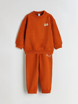 Bisiklet Yaka Erkek ?ocuk Sweatshirt ve E?ofman Alt