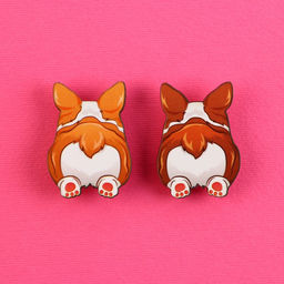 Цена за 2 шт. Значки деревянные, неразлучники Одно приключение, 2 шт., 8?12 см