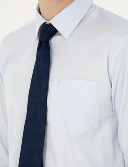 A__k Mavi Regular Fit Uzun Kollu Basic G_mlek