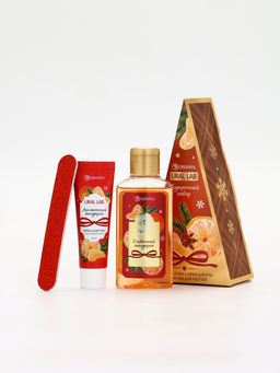 URAL LAB Арома Саунд Набор гель для душа, крем для рук и пилка для ногтей, мандарин